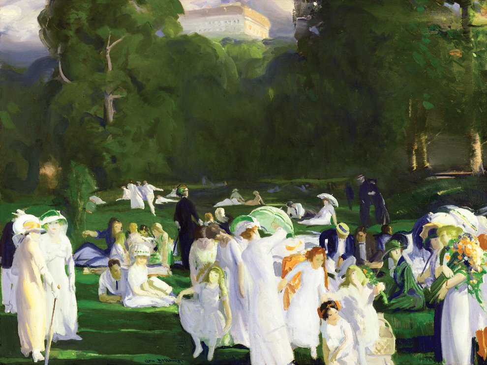 George Bellows, A Day in June, 1913; Oil on canvas; Detroit Institute of Arts (pp. 146–147)