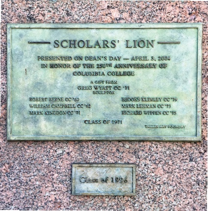 Scholar's Lion Plaque