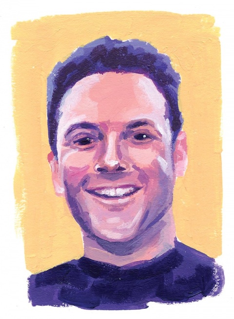 Illustration of Adam Sieff