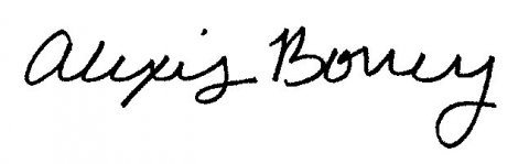 Signature of Alexis Boncy SOA’11