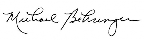 Signature of Michael Behringer ’89