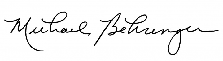 Michael Behringer's signature