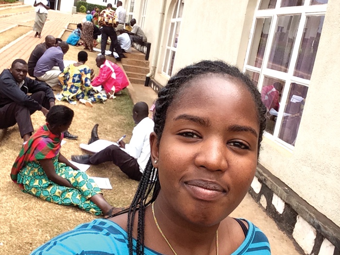 A young Black woman in a selfie