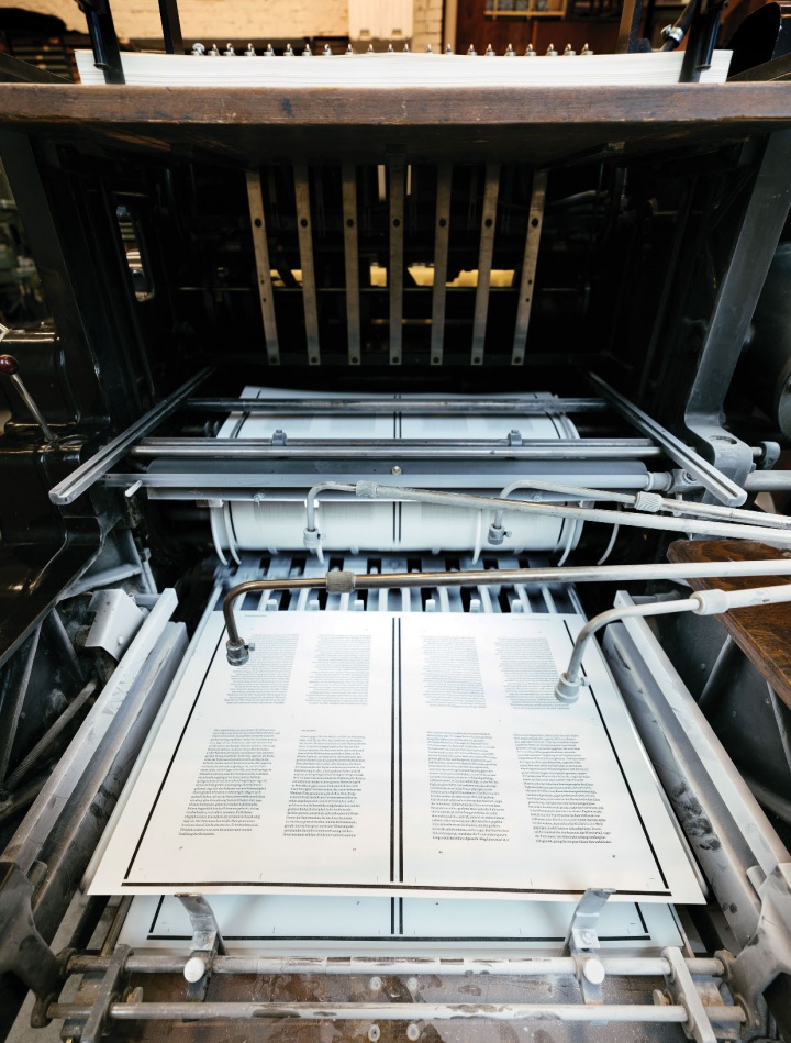 Photo of documents being printed