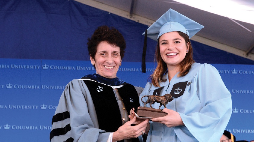 Dean Kathryn B. Yatrakis and Gabriella Zacarias ’16