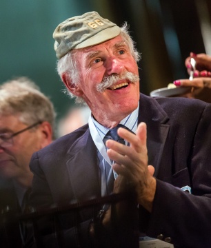 A Class of ’66 attendee wearing his freshman beanie