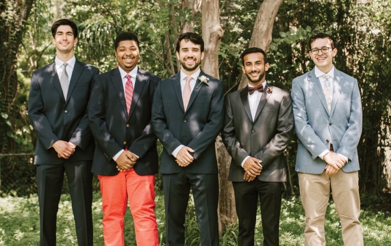 a row of men in suits