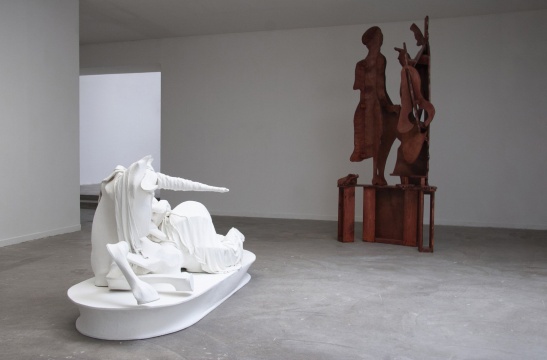 Two sculptures by Rachel Feinstein ’93.