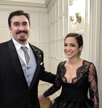 James Bondarchuk ’05 and Pardis Dabashi ’08 were married in October at the Eolia Mansion in Waterford, Conn.