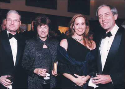 Milstein with wife and presidents