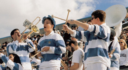 The CU Marching Band in action