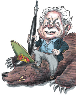 Caricature or Arnold Beichman