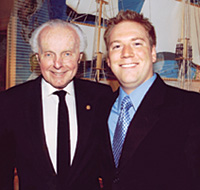 Greg Shill ’02 (right) with Rep. Tom Lantos