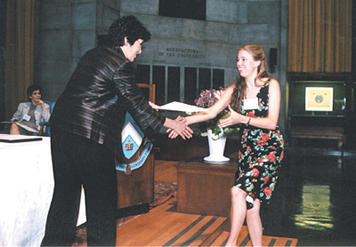 Lila Dupree '03, winner of the Henry Evans Traveling Fellowship