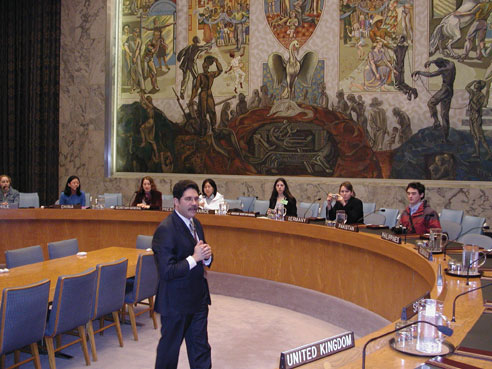 Fernando Ortiz '79 in the U.N.