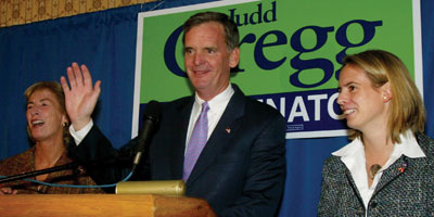 Judd Gregg at 2004 reelection victory party