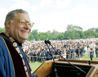 Trachtenberg at GW's graduation