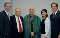 Trachtenberg, Carlos Gutierrez and Hamid Karzai