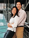 Sarah Hsaio '02 with James HuYoung '01