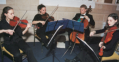 A student string quartet