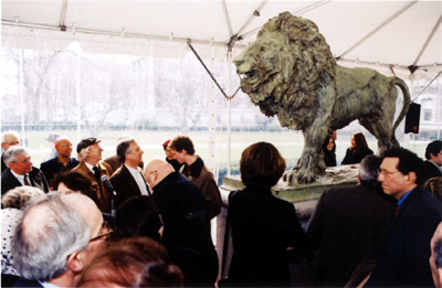 Unveiling of Greg Wyatt's sculpture