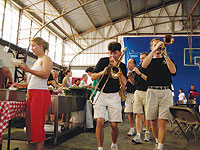 Photo of a jazz band playing