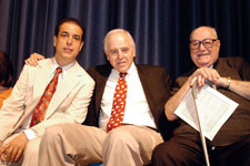 Gerard Papa, Saul Cohen, and Father Vincent J. Termine