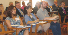 Alumni leaders in classes celebrating reunions in 2007 participate in a discussion about their special interests