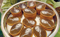 Cookies bearing the image of Alexander Hamilton