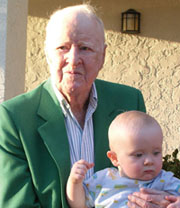 J. Daniel Hanley '27 & great-grandson J.C.