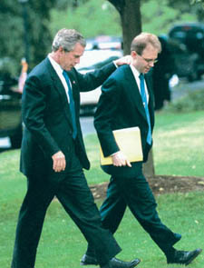 Lefkowitz with President Bush.