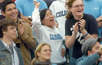 Homecoming game crowd