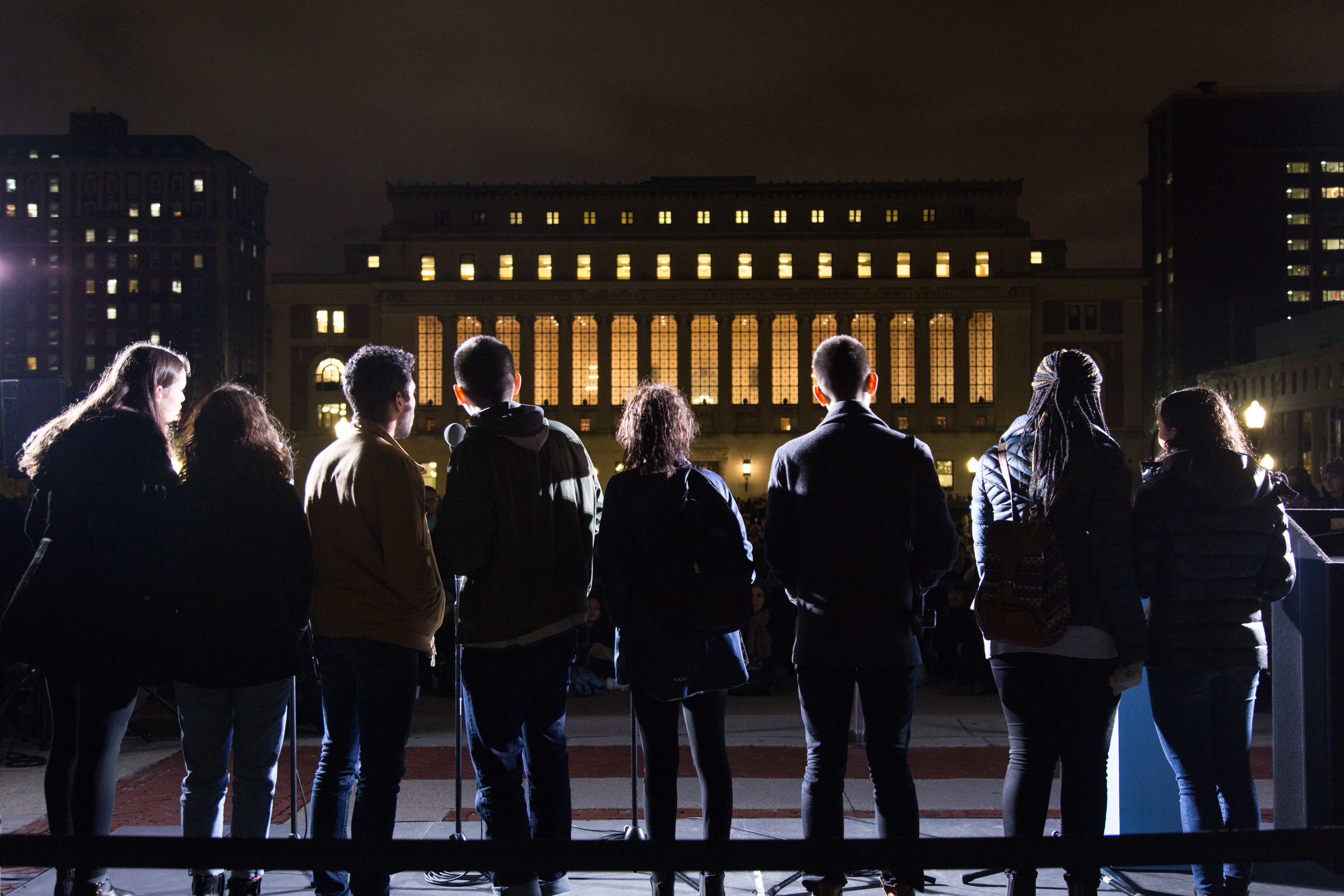 Students in front of Butler