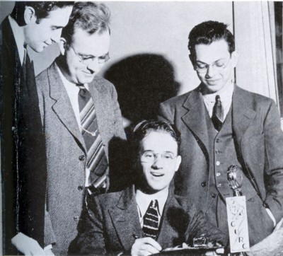 WKCR, which originated as the Columbia University Radio Club, in 1941. Photo: Courtesy Columbia College Today