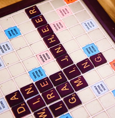 Scrabble board