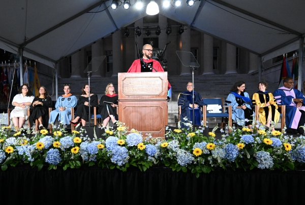 Dean Sorett gives his first address to the Class of 2027