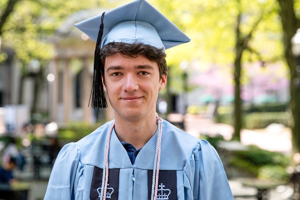 Anthony Ozerov CC’23 in regalia