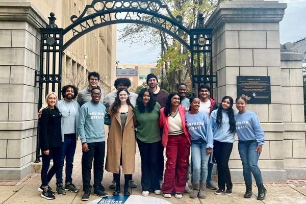 Columbia Debate Society members met the Southern University team for the first time at a tournament in Washington, D.C.