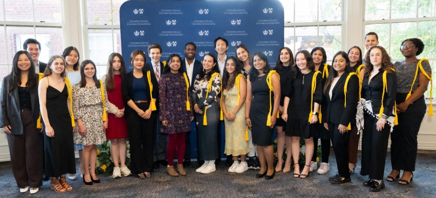 Columbia College Senior Marshals at the 2024 Leadership and Excellence Awards.