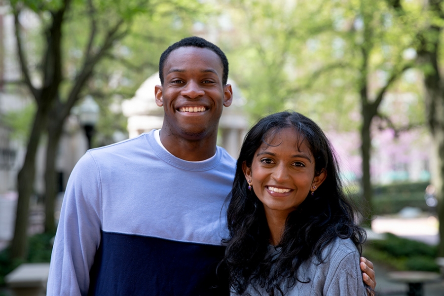Chukwuma Orji ’24 and Teji Vijayakumar ’24