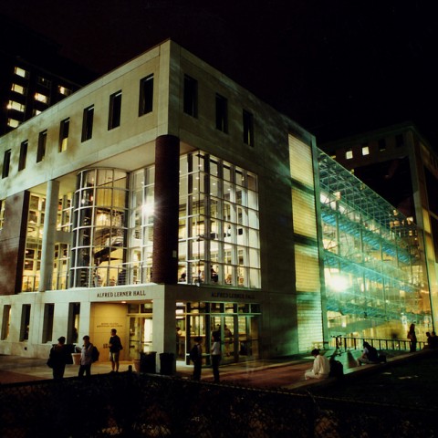 Alfred Lerner Hall, an undergraduate student center, opens. Photo: Eileen Barroso