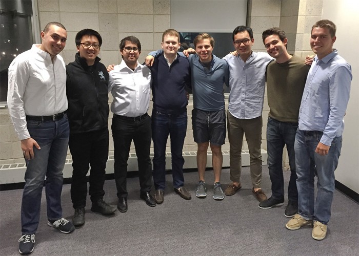 Lion Fund executive board (left to right): Michael Hansen CC’16, George Liu CC’17, Harris Shabbir SEAS’16, Douglas Kessel CC’15, Nick Ellenoff CC’16, Matthew Chen SEAS’17, Ömer Alaettinoğlu SEAS’16, Rafael Schwalb CC’17. Photo: Courtesy Lion Fund 